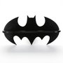 Hanah Home Raf285 Estantería Decorativa de Madera Negra, Contrachapado, 47 cm (An) x 25 cm (Al) x 7 cm (Pr)