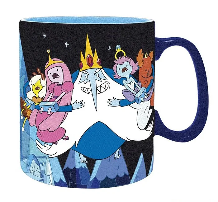 Abystyle Taza Series TV Hora de Aventuras 460 ml - Taza Termocambiable con Diseño de Animación
