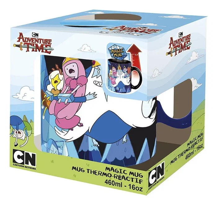 Abystyle Taza Series TV Hora de Aventuras 460 ml - Taza Termocambiable con Diseño de Animación