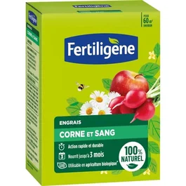 Fertiligene FCOSAN3 Fertilizante de Cuerno y Sangre 3 kg - Acción Rápida y Duradera - Nutre hasta 3 Meses - Hasta 60m² Fertilizados