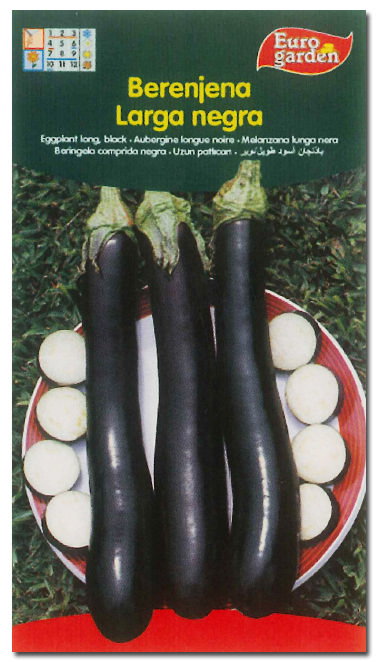 Semillas Fito Hortícolas Berenjena Larga Negra Semillas Fito Hortícolas Berenjena Larga Negra