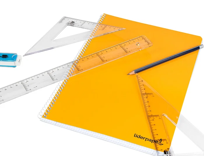 Liderpapel Regla de plástico transparente 40 cm