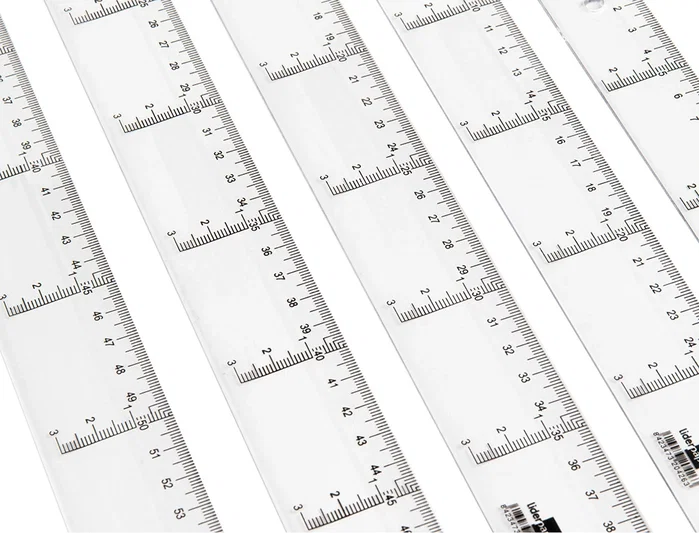 Liderpapel Regla de plástico transparente 40 cm