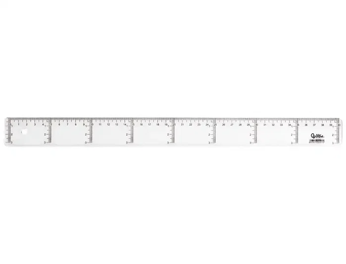 Liderpapel Regla de plástico transparente 40 cm Liderpapel Regla de plástico transparente 40 cm