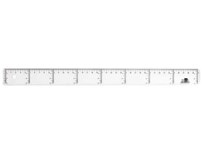Liderpapel Regla de plástico transparente 40 cm