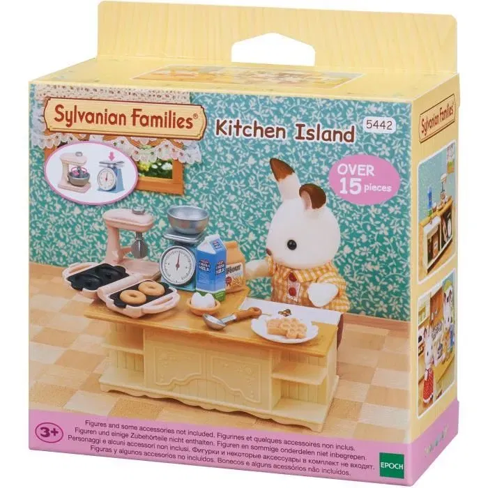 Sylvanian Families EPOCH 5442 Muebles y Accesorios de Cocina Set con Accesorios, Alimentos y Utensilios para Desayunos