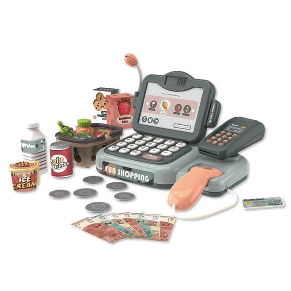 Jugatoys - jugahome Caja Registradora con escáner, cesta y accesorios, luces y sonidos