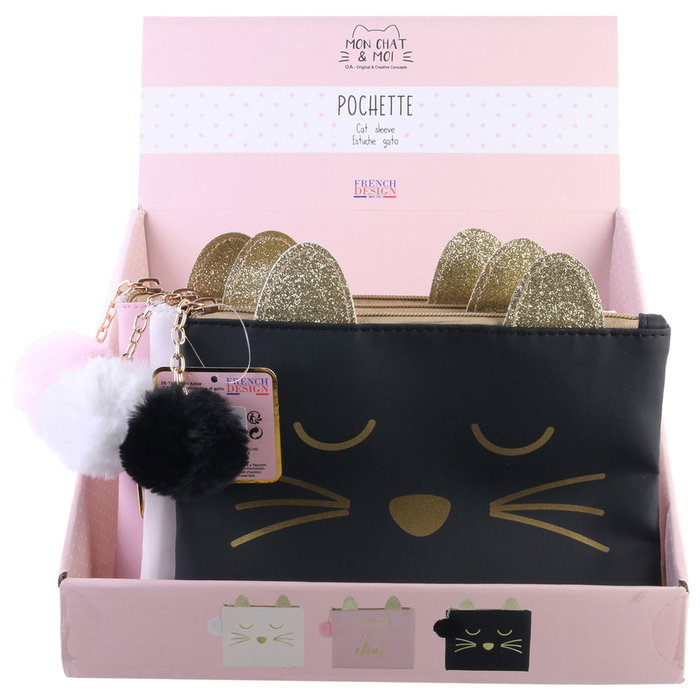 The Concept Factory Estuche Gato 15x18 cm