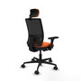 PIQUERAS Y CRESPO Silla de oficina Yunquera Naranja y Negro