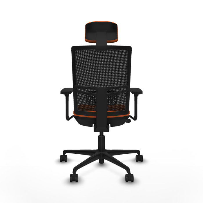 PIQUERAS Y CRESPO Silla de oficina Yunquera Naranja y Negro PIQUERAS Y CRESPO Silla de oficina Yunquera Naranja y Negro
