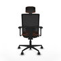PIQUERAS Y CRESPO Silla de oficina Yunquera Naranja y Negro