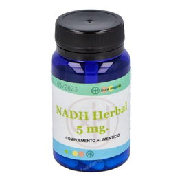 ALFA HERBAL NADH 5Mg 30 Cápsulas Suplemento Energético Natural para Combatir la Fatiga y Mejorar la Vitalidad