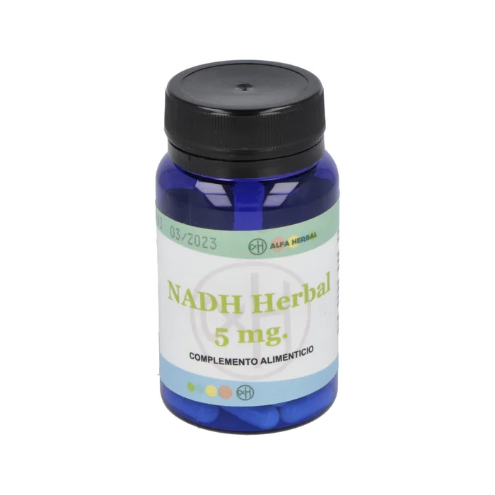 Alfa Herbal NADH 5mg 30 Cápsulas | Suplemento para Energía, Vitalidad, Concentración y Estado de Ánimo | Reduce Fatiga Alfa Herbal NADH 5mg 30 Cápsulas | Suplemento para Energía, Vitalidad, Concentración y Estado de Ánimo | Reduce Fatiga