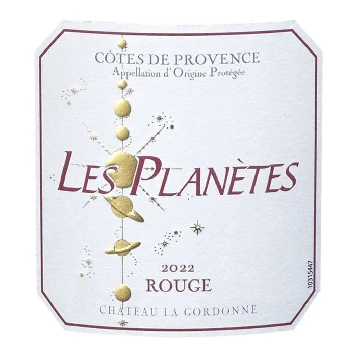 Château La Gordonne Les Planetes 2022 Côtes de Provence - Vino tinto de Provenza