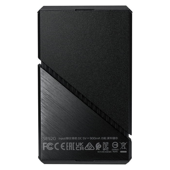 ADATA SE920 Disco Duro Externo SSD 2TB USB 3.2 Gen 2 Tipo C Velocidad 3800MB/s Negro