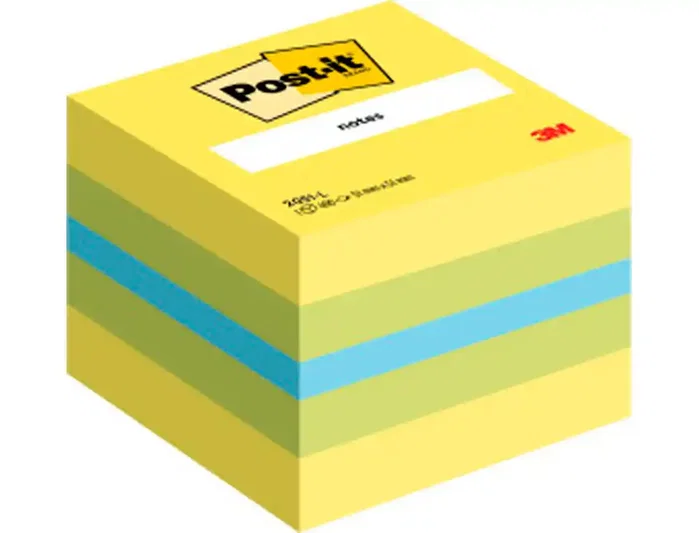 Post-It Mini Cubo Notas Adhesivas Colores Limón 400 Hojas