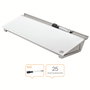 Nobo Pizarra de Cristal de Sobremesa Blanca 458 x 154 mm