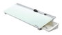 Nobo Pizarra de vidrio blanca para escritorio, seca y borrable, horizontal, 458 x 154 mm