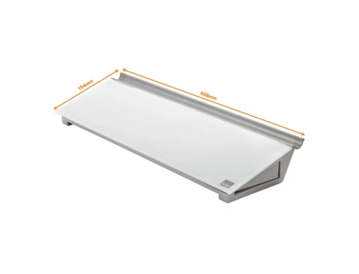 Nobo Bloc de notas sobremesa cristal blanco 46x15 cm