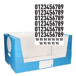 Edm Caja Cartón Apilable Abierta Expositora 590 x 390 x 300 mm