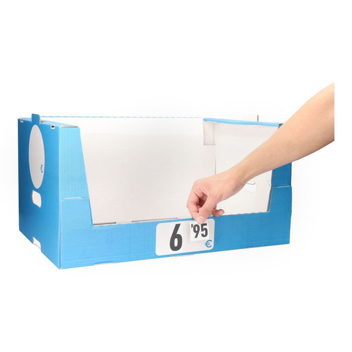 Edm Caja Cartón Apilable Abierta Expositora 590 x 390 x 300 mm