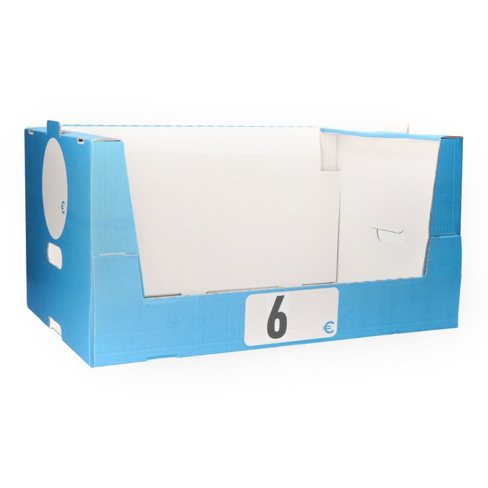 Edm Caja Cartón Apilable Abierta Expositora 590 x 390 x 300 mm