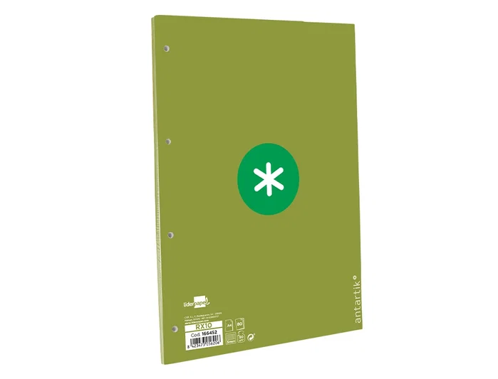 Antartik Recambio A4 80 hojas Cuadro 5mm Verde Antartik Recambio A4 80 hojas Cuadro 5mm Verde