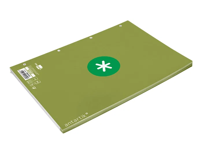 Antartik Recambio A4 80 hojas Cuadro 5mm Verde Antartik Recambio A4 80 hojas Cuadro 5mm Verde