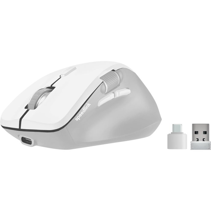 Speedlink LIBERA Ratón Inalámbrico Recargable Blanco