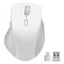 Speedlink LIBERA Ratón Inalámbrico Recargable Silencioso Bluetooth y RF, 3200 DPI, Óptico, Blanco, Diseño Ergonómico para Mano Derecha
