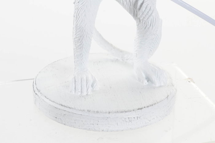 DKD Home Decor Lámpara Sobremesa Colonial Blanco Negro 20 x 45 x 20 cm (2 Unidades)