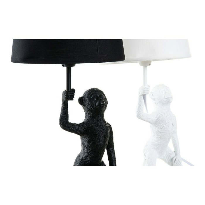 DKD Home Decor Lámpara de Sobremesa Mono en Resina 20x20x45 cm Surtido de 2 unidades