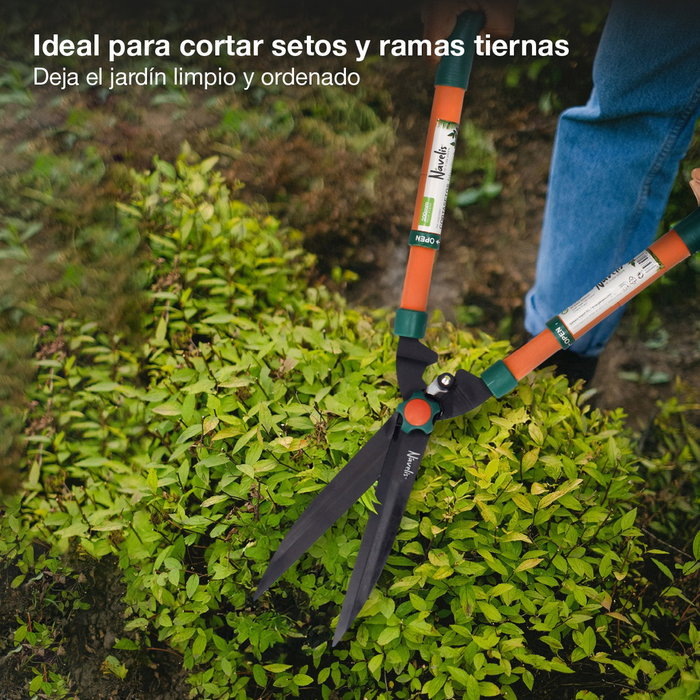 Navelis Cortasetos Telescópico con Hoja de Acero 200mm Navelis Cortasetos Telescópico con Hoja de Acero 200mm