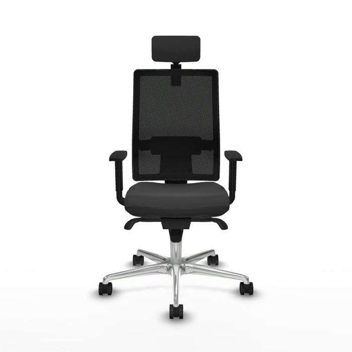PIQUERAS Y CRESPO Silla de oficina Horna con Mecanismo Sincro Gris oscuro y Negro PIQUERAS Y CRESPO Silla de oficina Horna con Mecanismo Sincro Gris oscuro y Negro