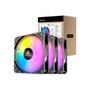 Antec P12R ARGB Pack de 3 Ventiladores Reverse 120mm Negro