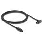 DeLOCK 90931 Cable óptico TOSLINK con conector de 90° y recto, 3 m, Negro
