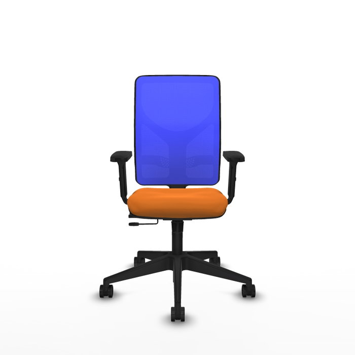 PIQUERAS Y CRESPO Silla de oficina Motilla con mecanismo Sincro/Traslack, Naranja y Azul PIQUERAS Y CRESPO Silla de oficina Motilla con mecanismo Sincro/Traslack, Naranja y Azul