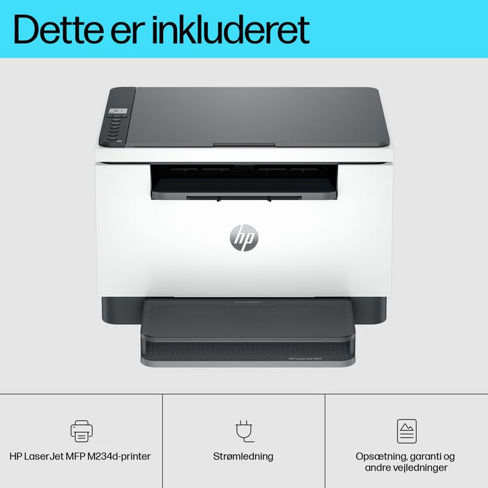 HP Impresora LaserJet MFP M234d - Imprime, copia y escanea, 29 ppm, diseño compacto