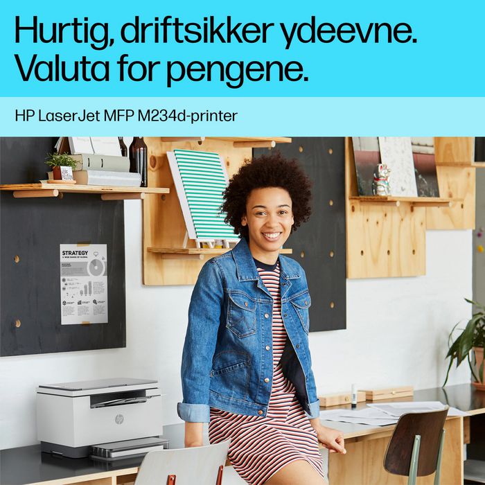 HP Impresora LaserJet MFP M234d - Imprime, copia y escanea, 29 ppm, diseño compacto