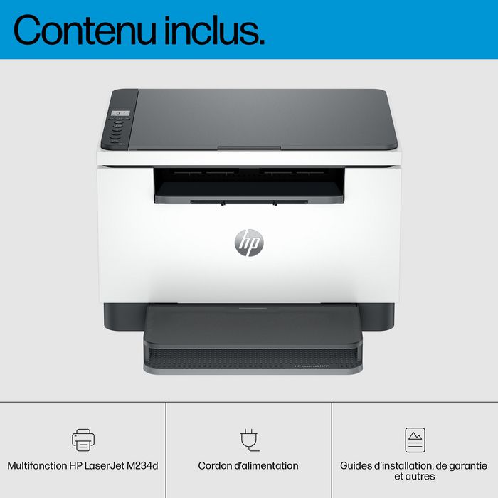 HP Impresora LaserJet MFP M234d - Imprime, copia y escanea, 29 ppm, diseño compacto