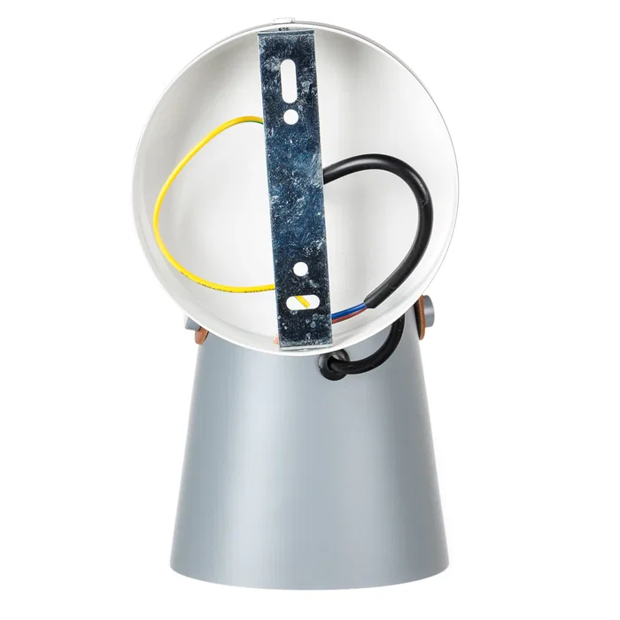 Aplique "Evelynn" SKD-W001-G Negro/Blanco/Gris y Madera con Detalle de Cuero - Estilo Moderno y Minimalista