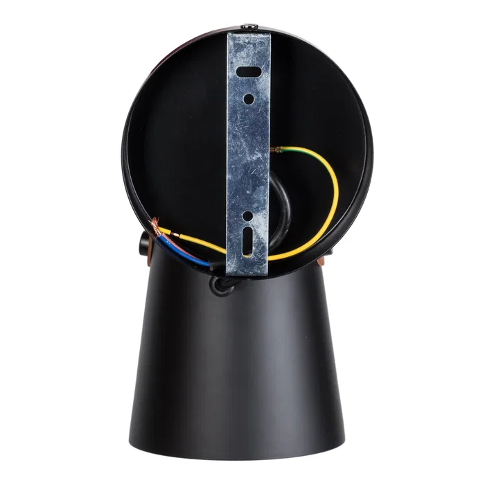 Aplique "Evelynn" SKD-W001-G Negro/Blanco/Gris y Madera con Detalle de Cuero - Estilo Moderno y Minimalista