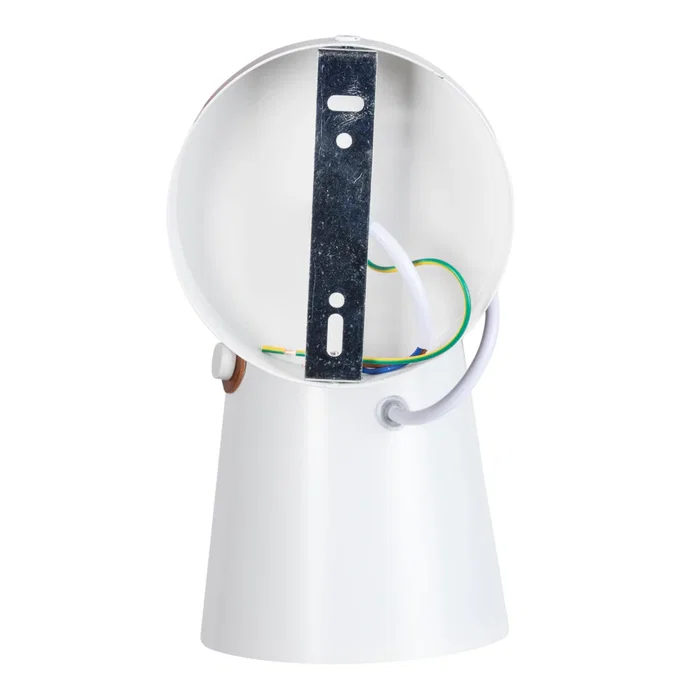 Aplique "Evelynn" SKD-W001-G Negro/Blanco/Gris y Madera con Detalle de Cuero - Estilo Moderno y Minimalista