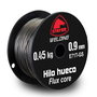 Stayer E71T-GS Bobina de hilo hueco tubular 0.9 mm 0.45 kg, auto protegido para soldadura MIG sin gas, apto para acero al carbono y placas zincadas