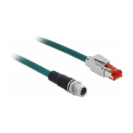 DeLOCK Cable de red M12 X-codificado 8 Pin a RJ45 3 m