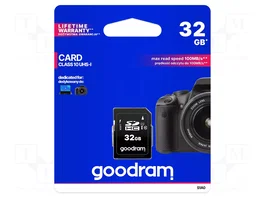 GOODRAM Tarjeta de memoria SDHC 32GB Class 10 UHS-I