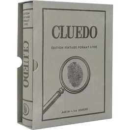 Megableu Cluedo Edición Vintage Formato Libro - Juego de Mesa Familiar para +8 años