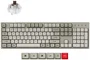 Keychron C2PX-M3 Teclado Mecánico Full Size con Interruptores Super Brown Hot-Swap RGB Blanco-Gris