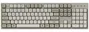 Keychron C2PX-M3 Teclado Mecánico Full Size con Interruptores Super Brown Hot-Swap RGB Blanco-Gris