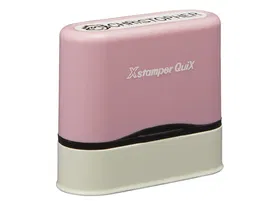 X'stamper Sello Quix Nombre Personalizable Color Rosa 9,5x46 mm QN41
